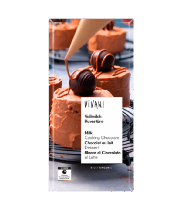VIVANI DESSERT TABLETTE CHOCOLAT BLANC LAIT 200G