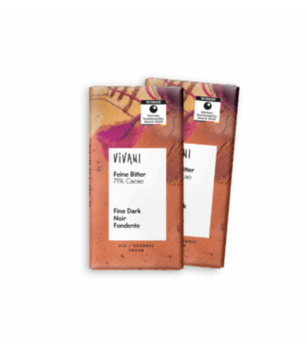 VIVANI MINI BARRE DE CHOCOLAT NOIR 71% 12,5G
