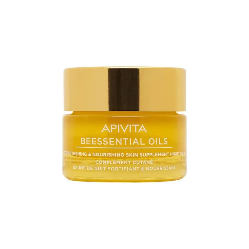 APIVITA Beessential Oils Strengthening & Nourishing Skin Supplement Night Balm 15 Ml