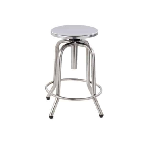Tabouret fixe en Inox avec filtage L8072