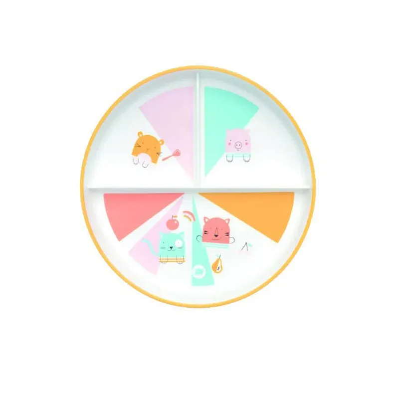 BÉBÉ CONFORT ASSIETTE D'APPRENTISSAGE AVEC COMPARTIMENTS - DOMINO