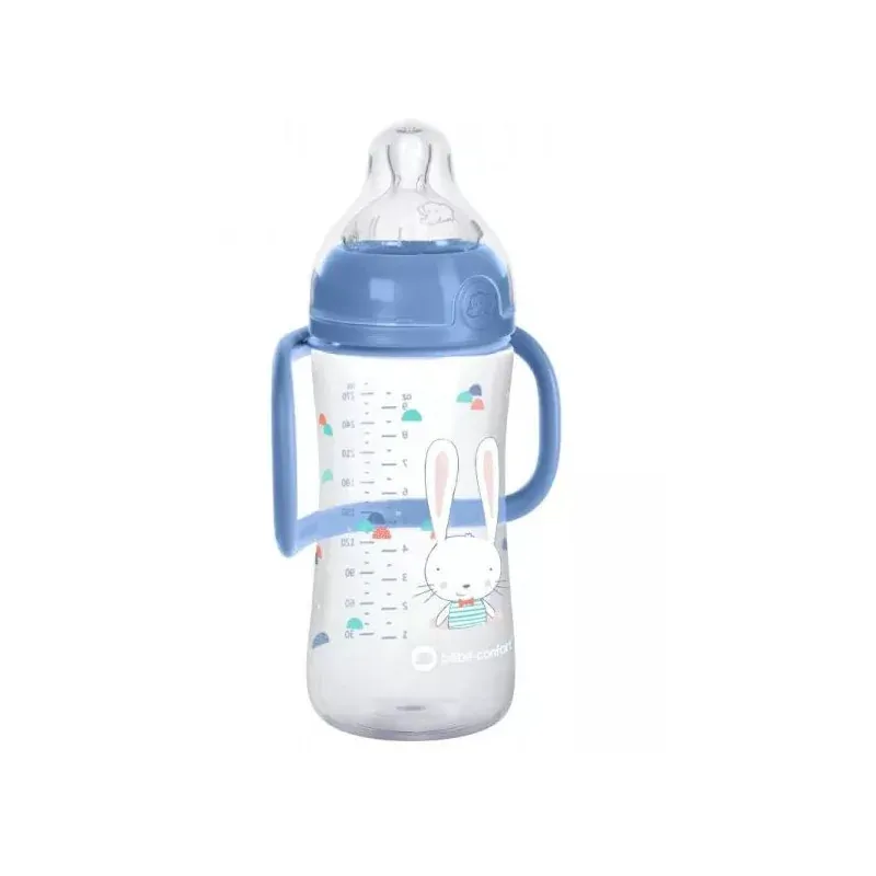 BÉBÉ CONFORT BIBERON PP EMOTION AVEC POIGNEES 270 ML - BLEU 8112