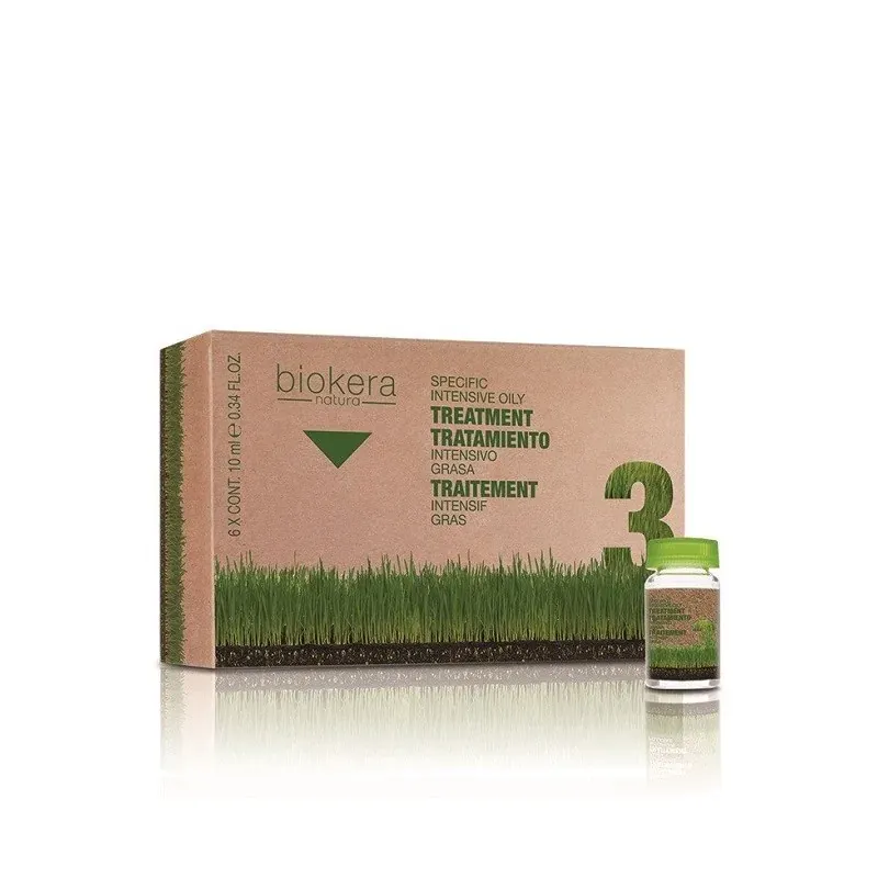 BIOKERA TRAITEMENT ANTI CHEVEUX GRAS INTENSIF 6 AMP