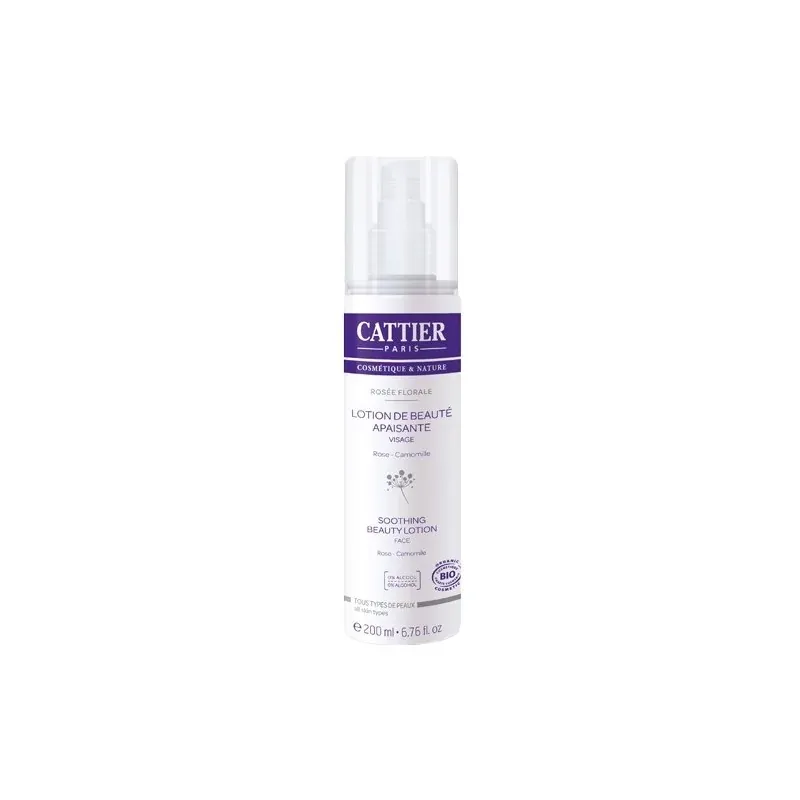 Cattier LOTION DE BEAUTE APAISANTE SANS ALCOOL 200ml                                                 