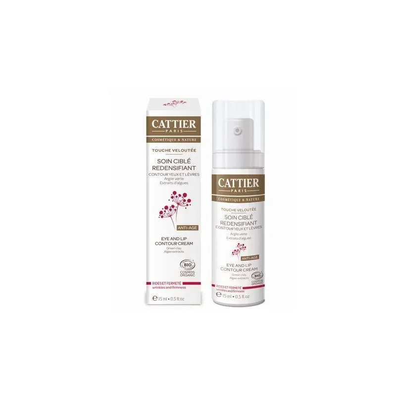 Cattier - Soin ciblé redensifiant Contour Yeux et Lèvres Touche Veloutée 15 ml