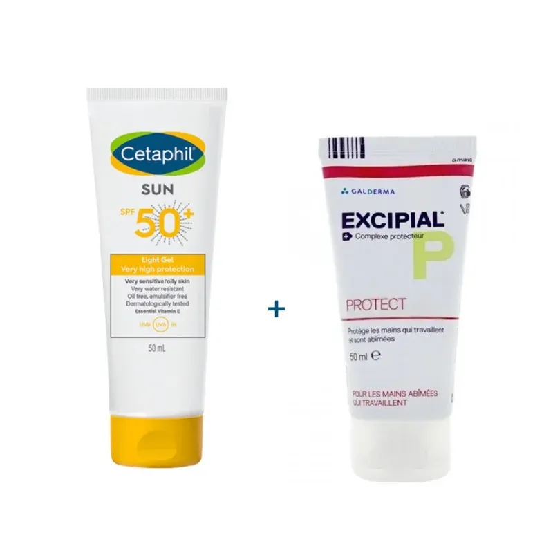 Cetaphil Sun Lotion spf50+ 100ml + Excipial Protect offert