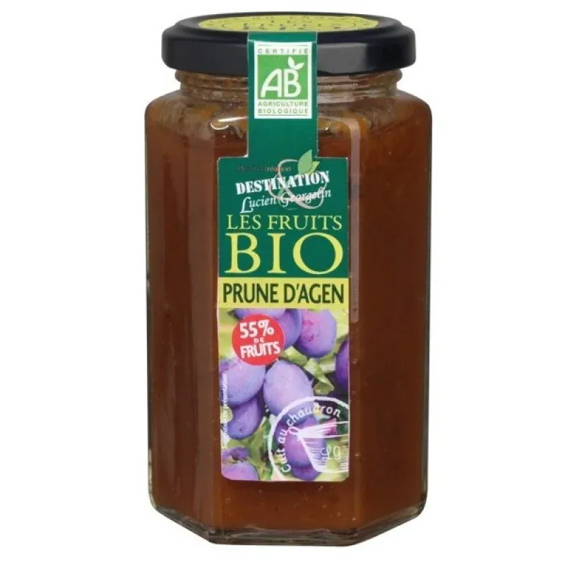 CONFITURE EXTRA BIO PRUNES D'AGEN 55% FRUITS 300G