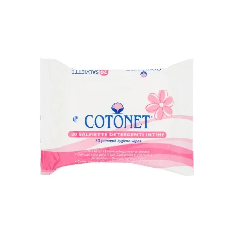 Cotonet Lingettes Intimes 20 Salviettes