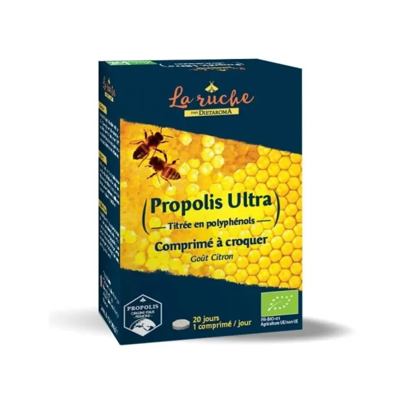 DIETAROMA PROPOLIS BIO IMMUNITÉ 20 COMPRIMÉS À CROQUER