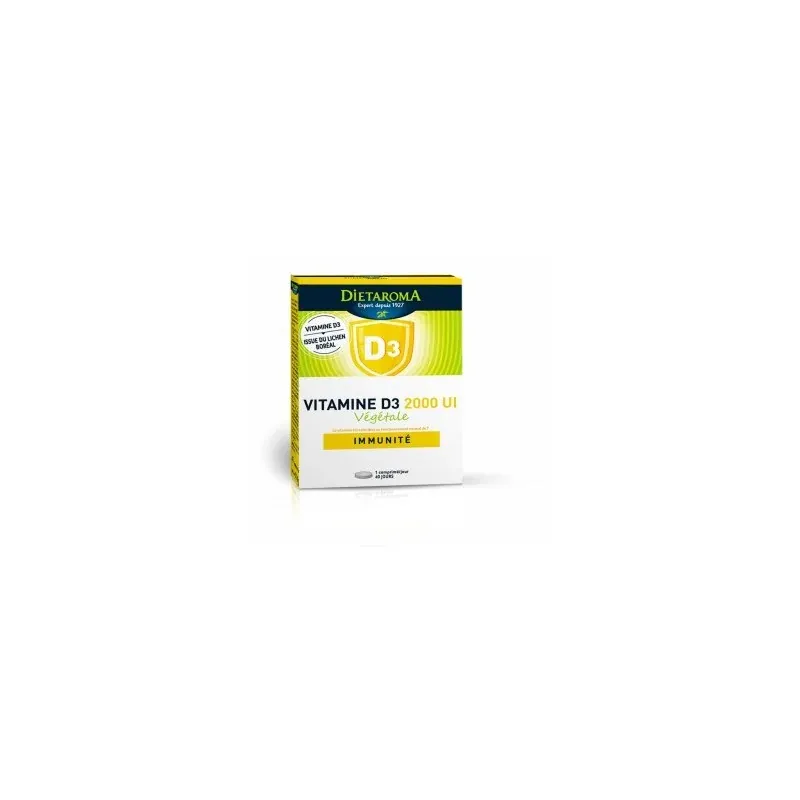 Dietaroma Vitamine D3 2000UI Vegetale 40comprimes