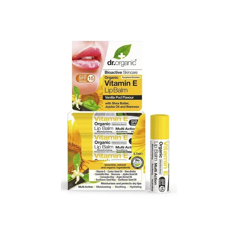 Dr.Organic Baume à Lèvres à la Vitamine E 5,7ml