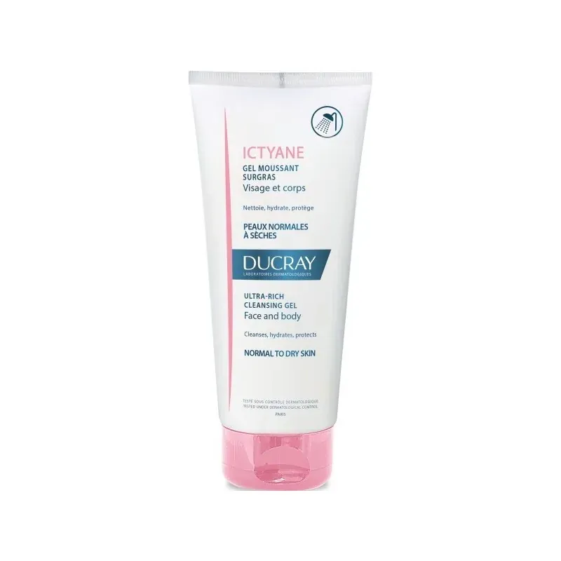 DUCRAY ICTYANE GEL MOUSSANT SURGRAS 200 ML