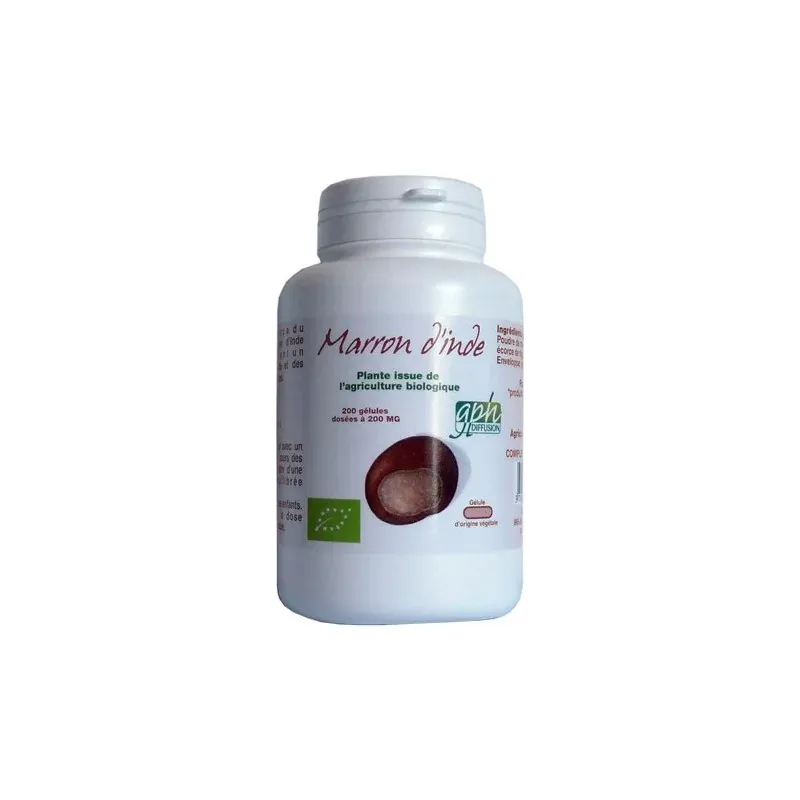 GPH DIFFUSION MARRON D'INDE Bio 200 gélules