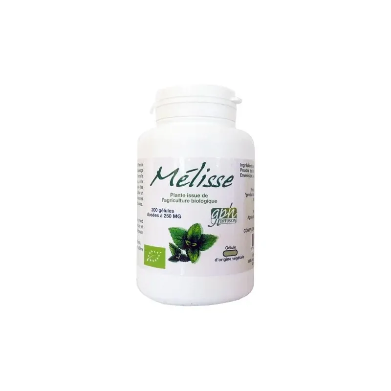 GPH DIFFUSION MELISSE Bio 200 gélules