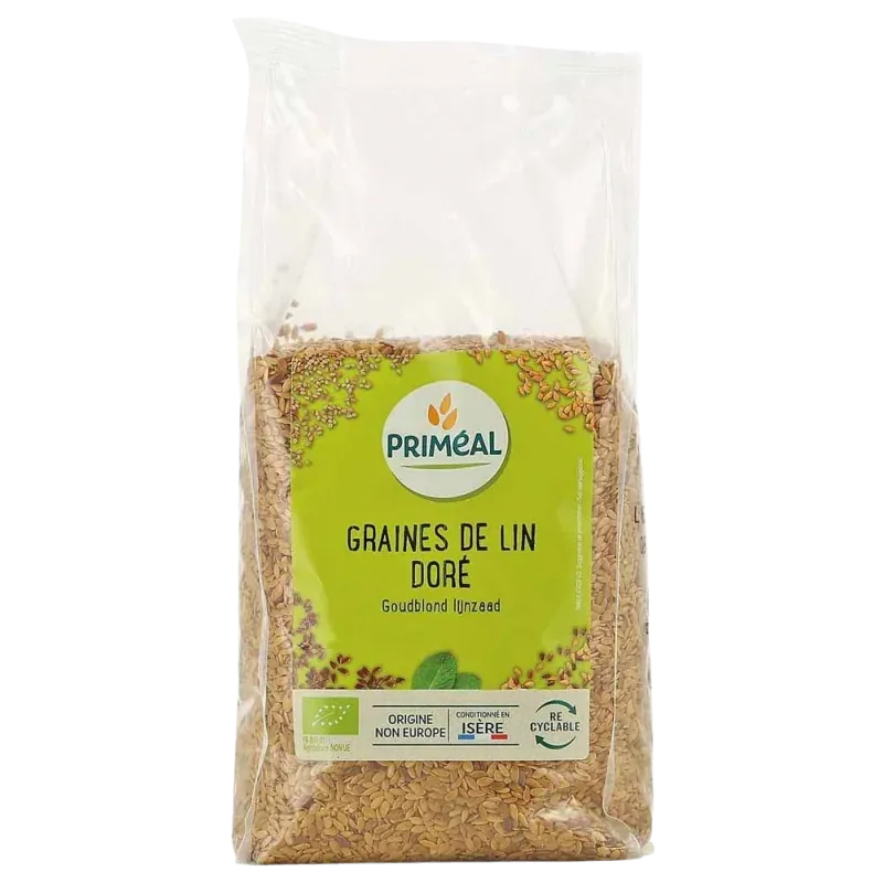 Primeal Graines de lin dore 500g