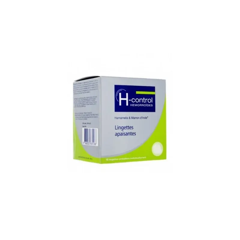 H-CONTROL BOITE DE 15 LINGETTES APAISANTES