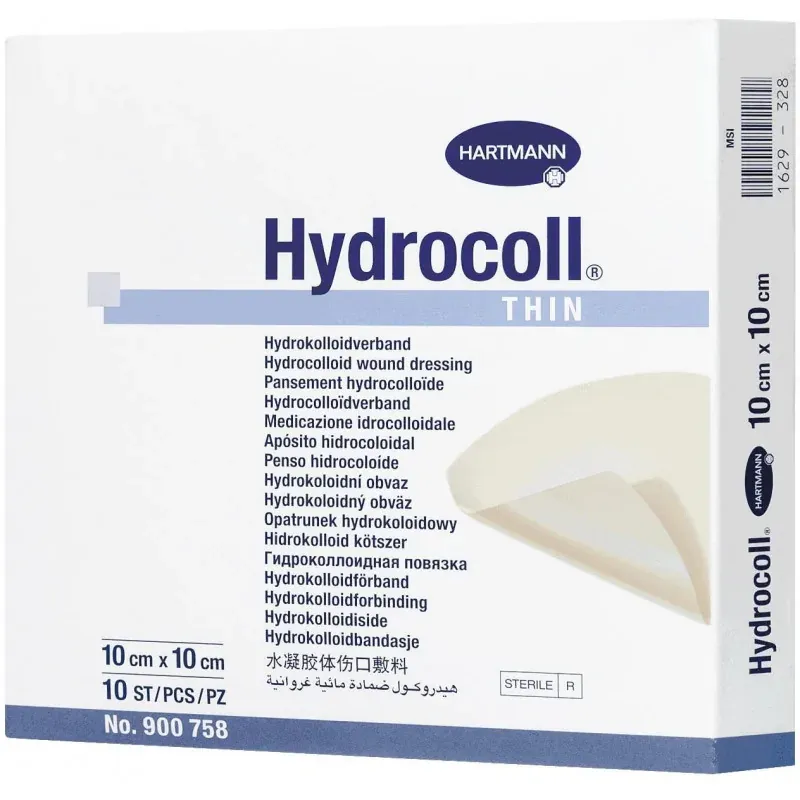 HARTMANN HYDROCOLL 10 CM X 10 CM, LA BOÎTE DE 10
