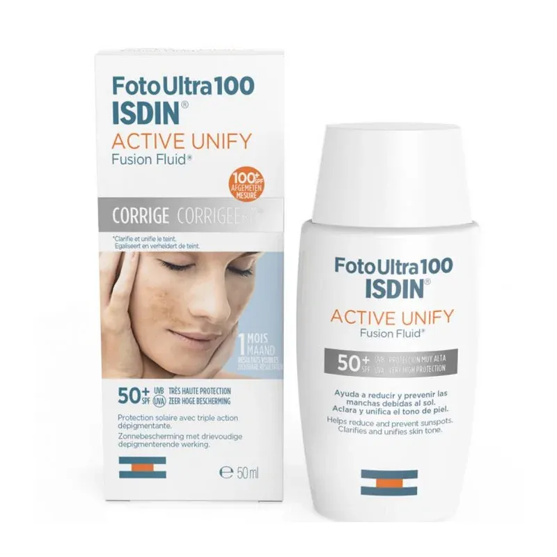 ISDIN Foto Ultra Active Unify Transparent Spf50+ 50ml