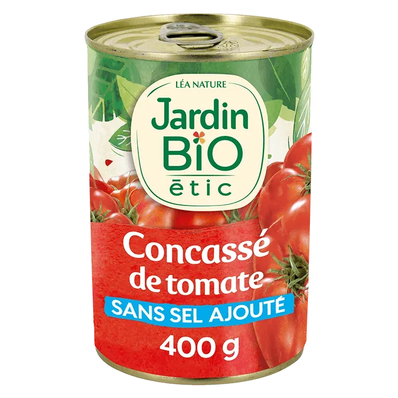 JARDIN BIO CONCASSE DE TOMATE MORCEAUX 400G