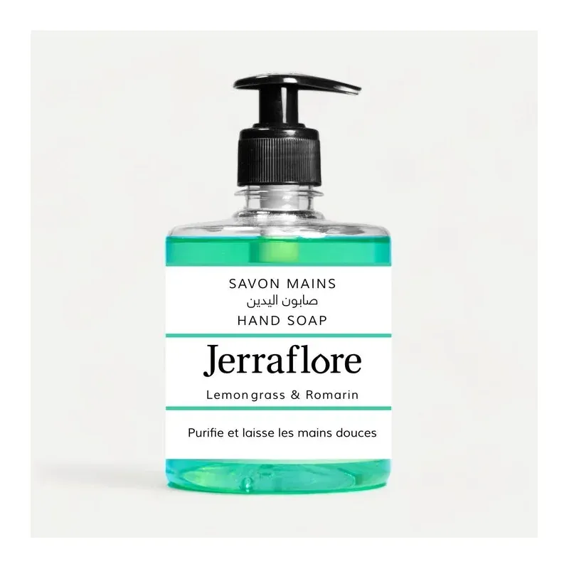 JERRAFLORE SAVON MAINS LEMON GRASS & ROMARIN 500ml