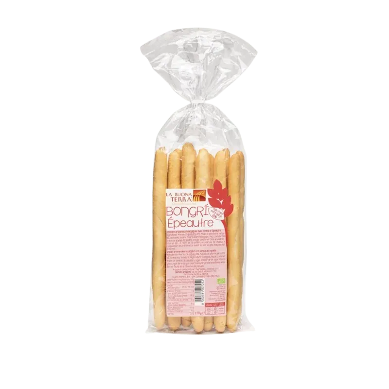 LA BUONA TERRA GRESSINS AVEC FARINE D’EPEAUTRE 150G