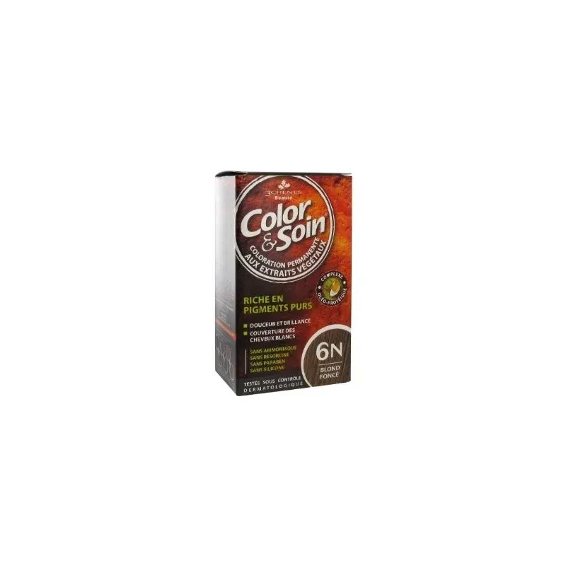 LES 3 CHENES Color & Soin Coloration permanente Extraits végétaux 6N Blond fonce