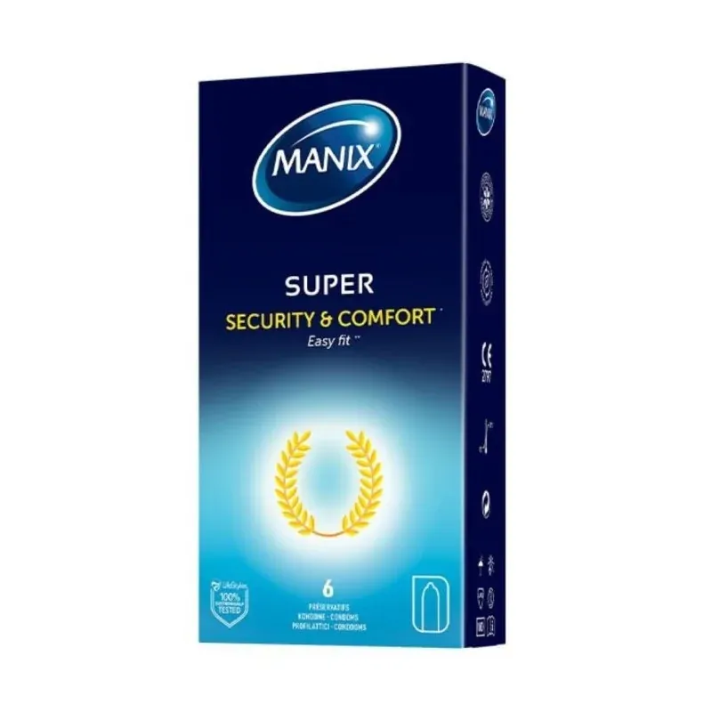MANIX SUPER 6 PRÉSERVATIFS