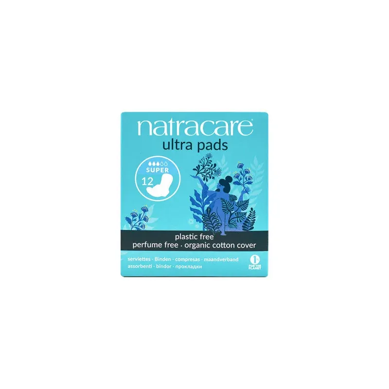 NATRACARE SERVIETTE ULTRA A RABATS 12U