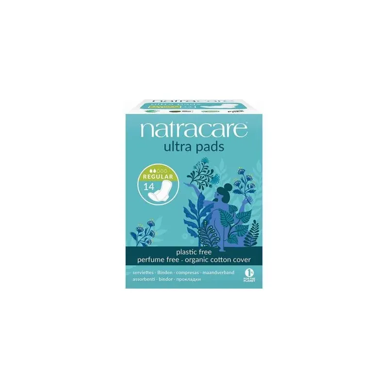 NATRACARE SERVIETTE ULTRA NORMAL A RABATS 14U