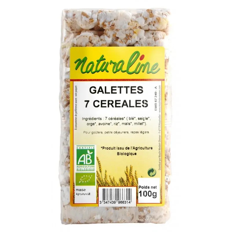 NATURALINE GALETTES 7 CEREALES 100G
