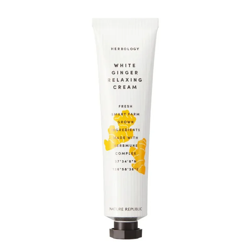 NATURE REPUBLIC HERBOLOGY WHITE GINGER RELAXING CREAM 70 ml