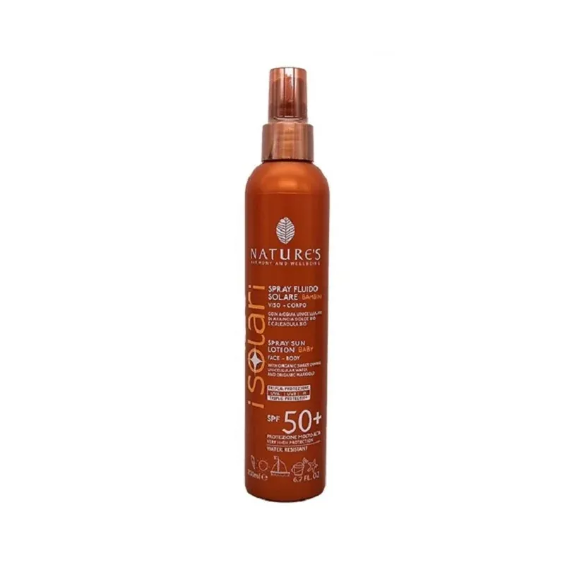 Natures Isolari Spray Fluide Solaire Baby Spf50+ 200ml