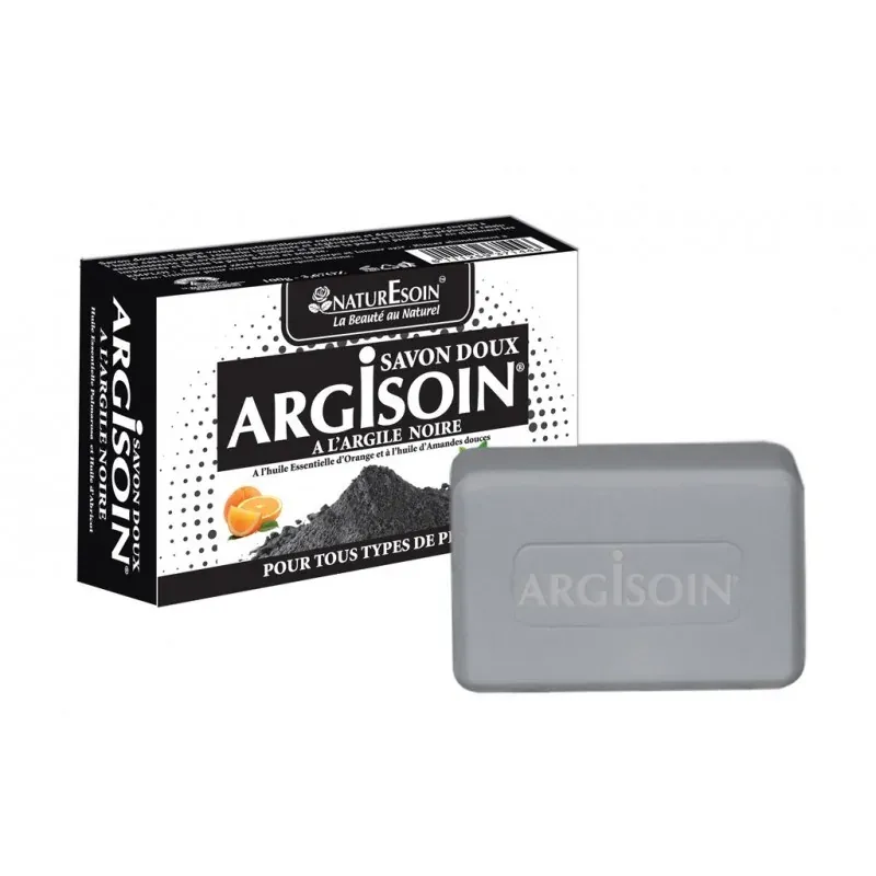 NATURE SOIN ARGISOIN SAVON DOUX A L’ARGILE NOIRE 125g