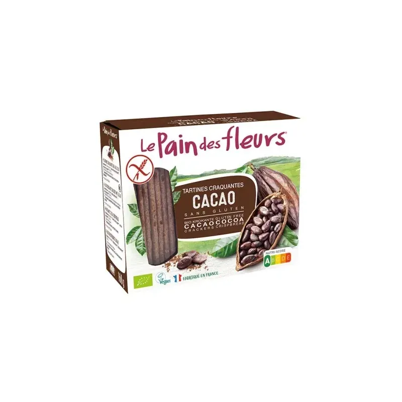 Le Pain des Fleurs Tartines Craquantes Cacao 160G