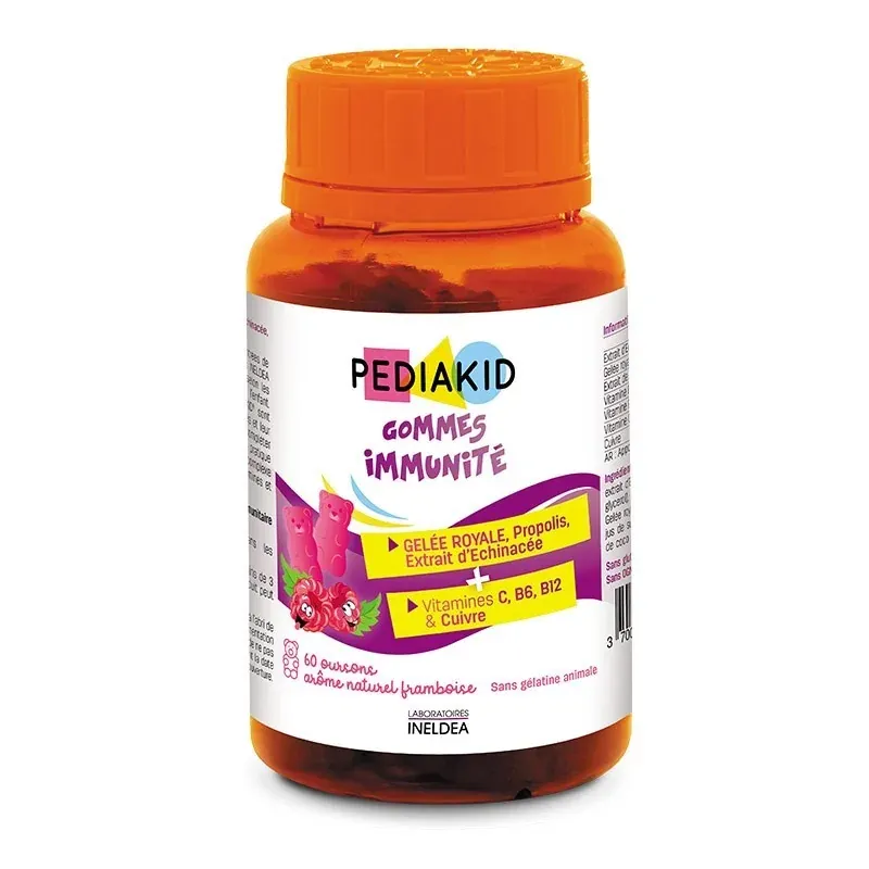 PEDIAKID GOMMES IMMUNITÉ 60 oursons