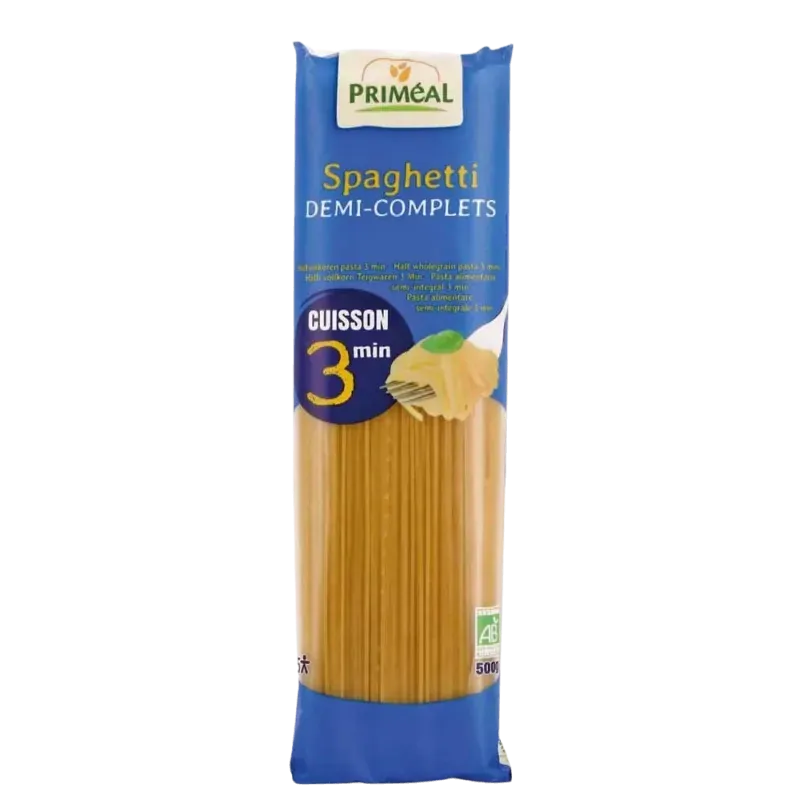 Primeal Spaghetti Demi-complets 500G