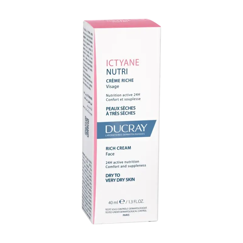 ICTYANE Nutri Crème Riche Visage 40ml - Peaux Sèches à Très Sèches
