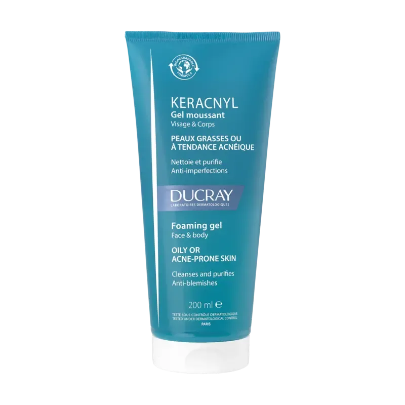 Ducray – Keracnyl Gel moussant – 200 ml