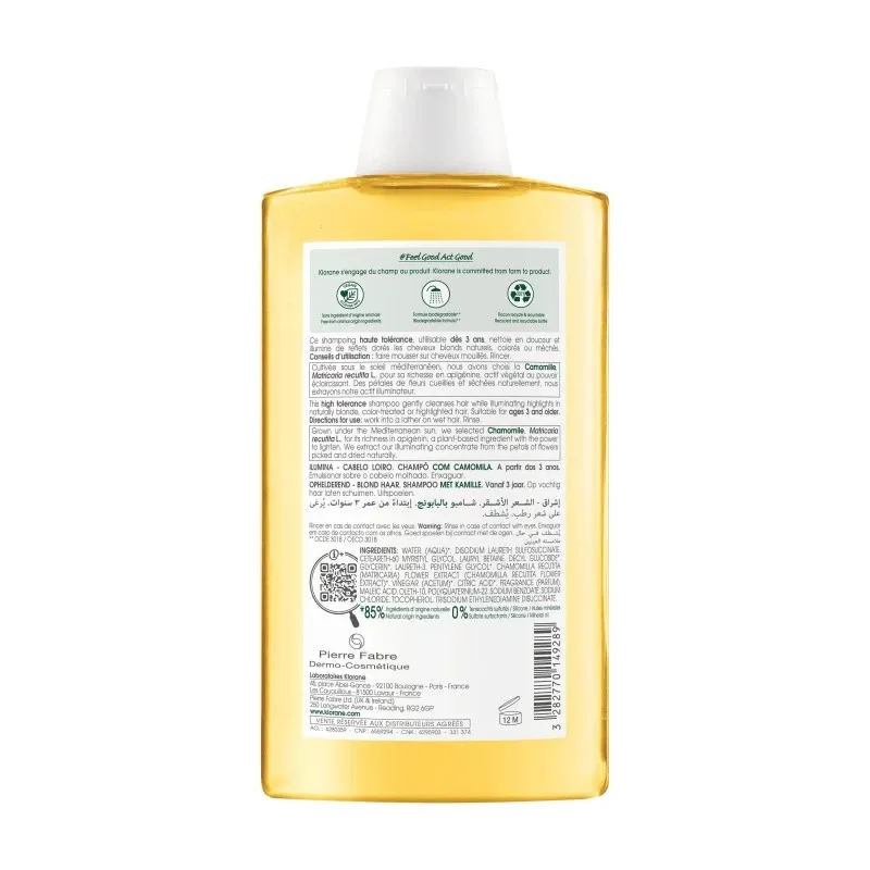 KLORANE CAMOMILLE shampooing | 200 ml