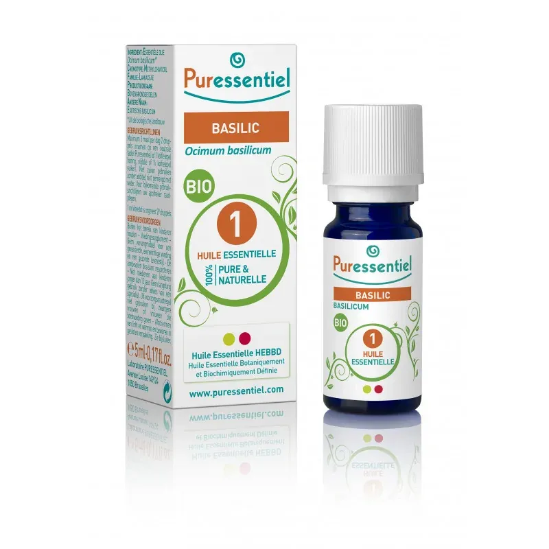 PURESSENTIEL HUILE ESSENTIELLE BASILIC BIO 5ML