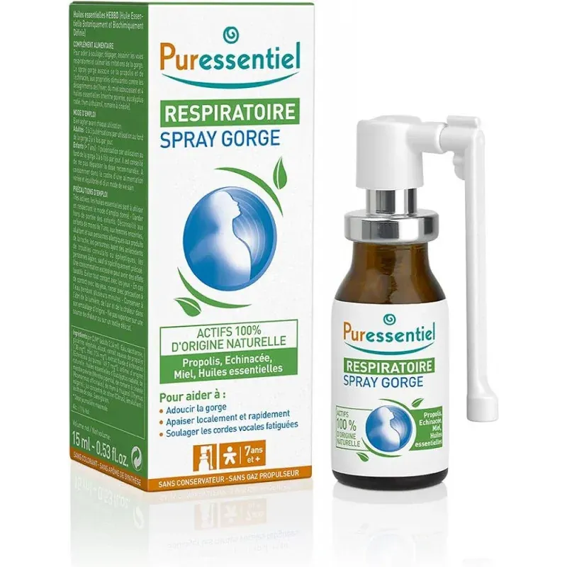 PURESSENTIEL RESPIR SPRAY GORGE RESPIRATOIRE 15 ML
