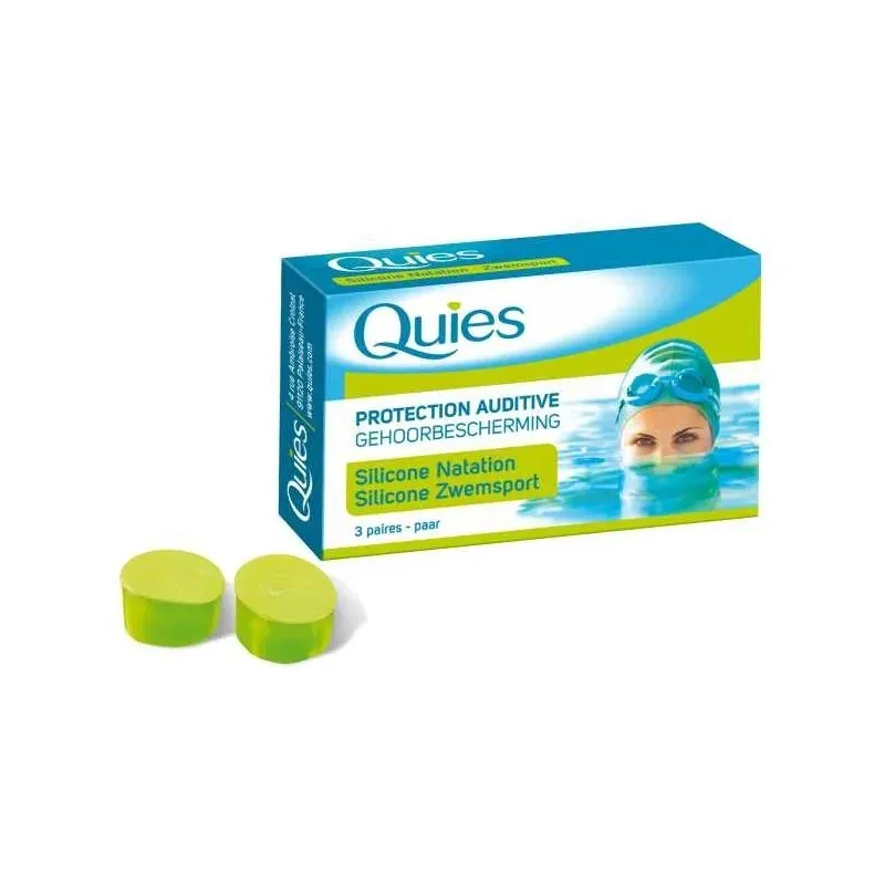 QUIES SILICONE NATATION ADULTE 3 Paires