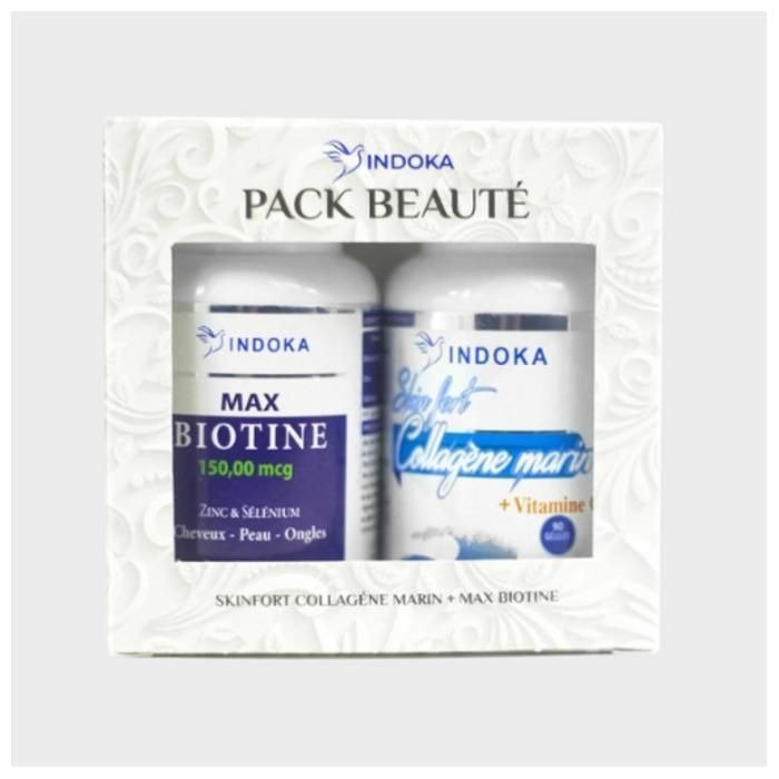 Indoka Pack Beauté – Collagène Marin + Max Biotine