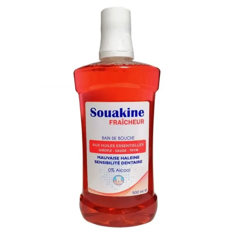 SOUAKINE BAIN DE BOUCHE AUX HUILES ESSENTIELS 500ML