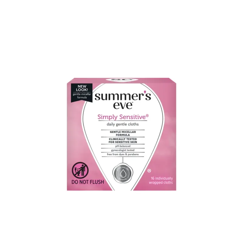 Summer’s Eve Simply Sensitive Cleansing 16 Cloths