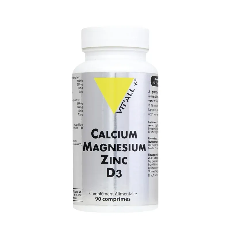 VITALL+ CALCIUM MAGNESIUM ZINC D3 90 COMPRIMES