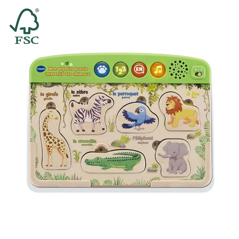VTECH Mon 1er puzzle interactif des animaux - 613645