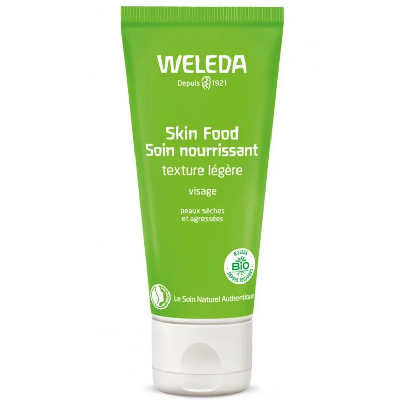 Weleda Crème nourrissante visage skin food texture légère